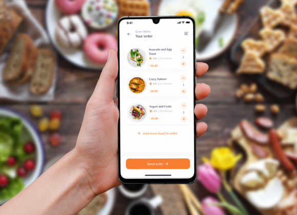photo of digital menu from digital QR code
