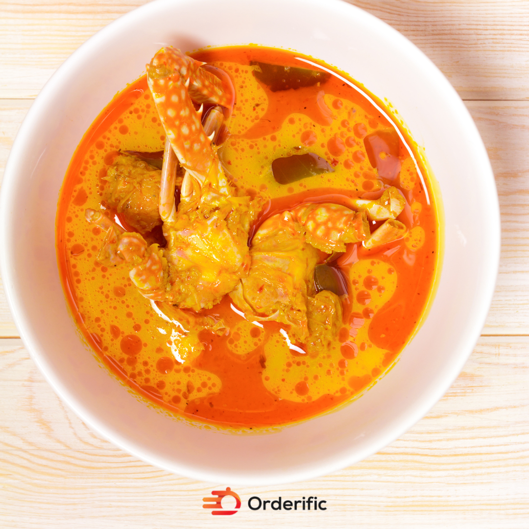 a fresh bowl of crab soup