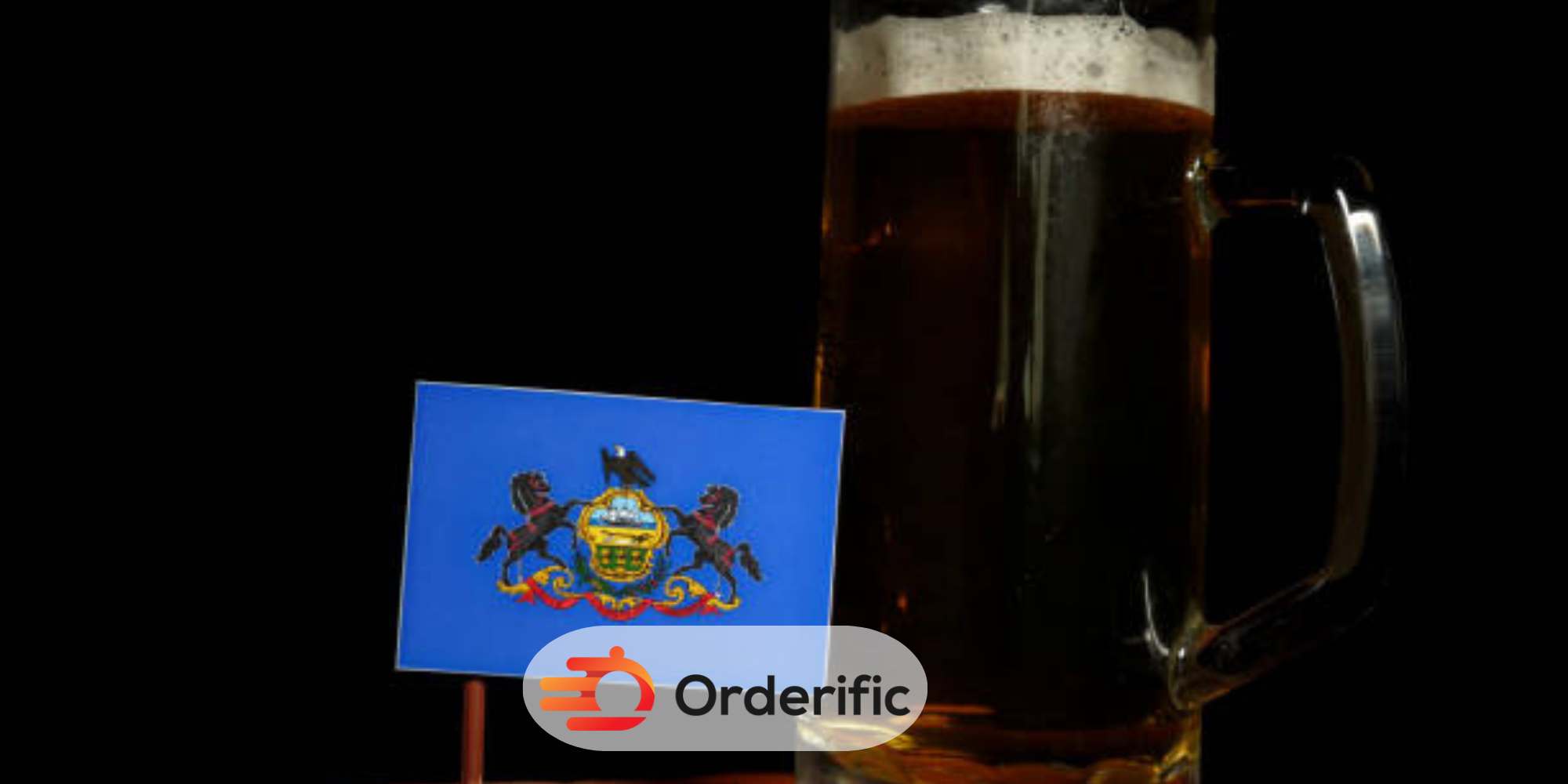 Bars Pennsylvania bayraklı bira