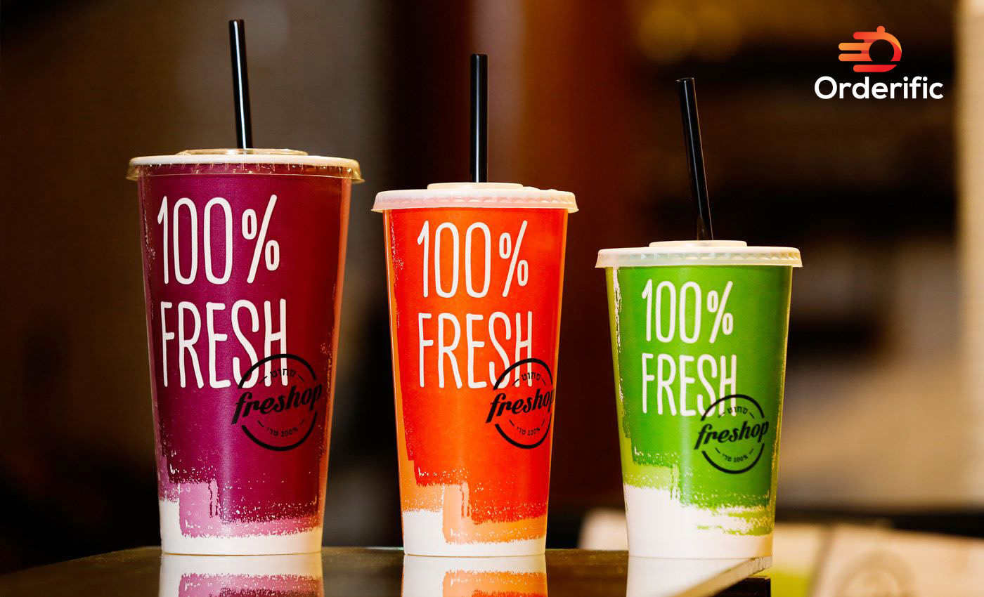 Juice bar branding